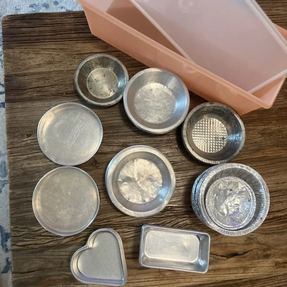 Lot Of Small Vtg.‎  Bake Ware Round, Heart Shaped, Round, Tarts, Rectangle